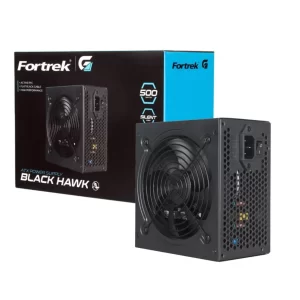 FONTE 500W 80 PLUS BRONZE FORTREK BLACK HAWK, ATX, BLACK - 70459