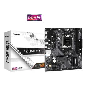 PLACA MÃE ASROCK A620M-HDV/M.2, AMD AM5, MATX, DDR5 - A620M-HDV/M.2