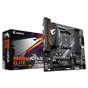 PLACA MÃE GIGABYTE B550M AORUS ELITE, AMD AM4, MATX, DDR4 - B550M AORUS ELITE
