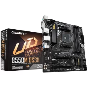 PLACA MÃE GIGABYTE B550M DS3H, AMD AM4, MATX, DDR4 - B550M DS3H