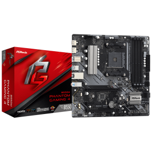 PLACA MÃE ASROCK B550M PHANTOM GAMING 4, AMD AM4, MATX, DDR4 - B550M PHANTOM GAMING 4