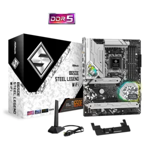 PLACA MÃE ASROCK B650E STEEL LEGEND WIFI DDR5, AMD AM5, ATX - B650E STEEL LEGEND WIFI DDR5