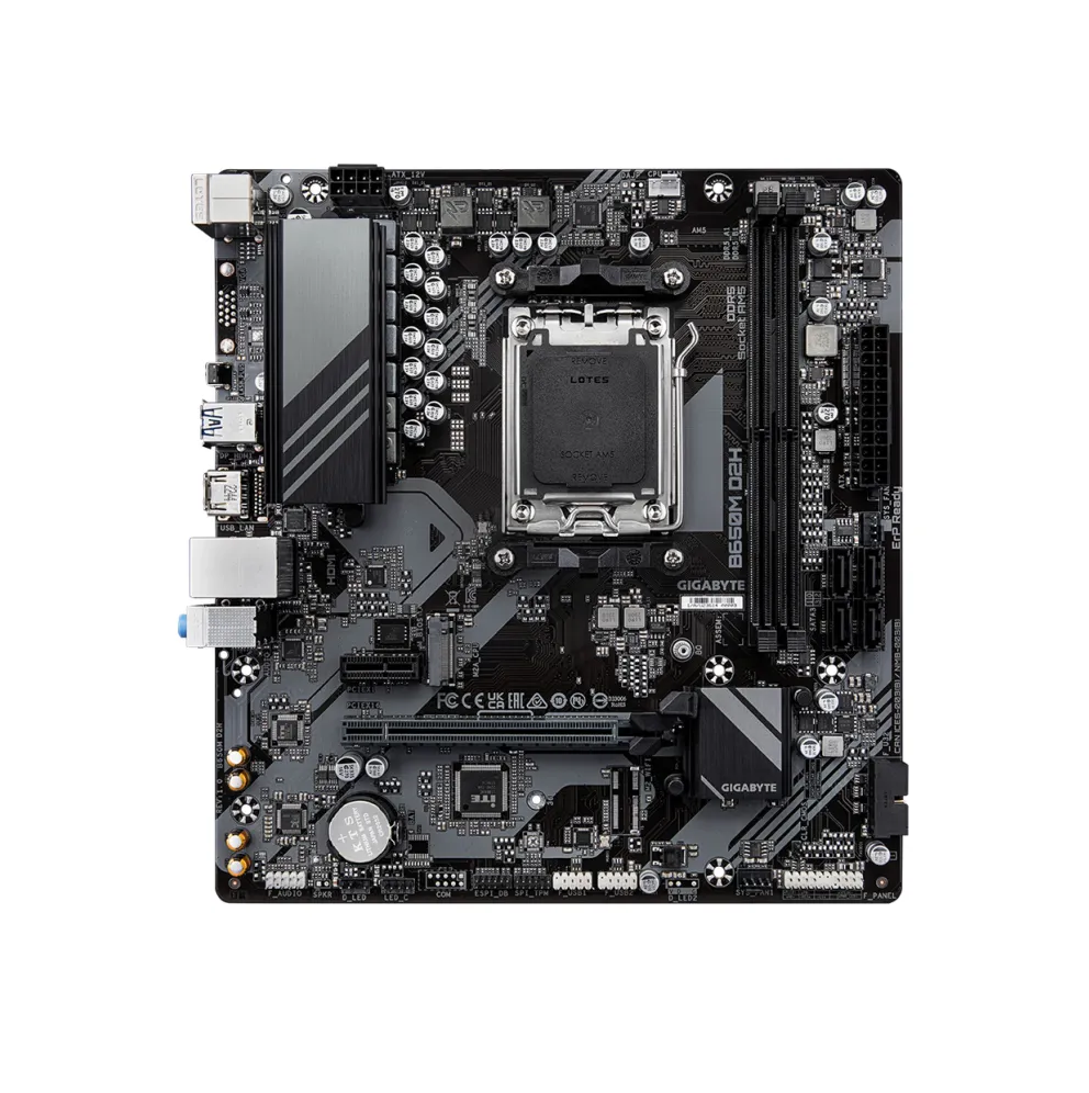 PLACA MÃE GIGABYTE B650M D2H, AMD AM5, MATX, DDR5 - B650M D2H - Imagem 2