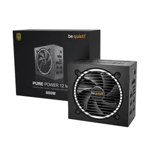 FONTE 850W 80 PLUS GOLD BE QUIET! PURE POWER 12 M, ATX, FULL-MODULAR, BLACK - BN522