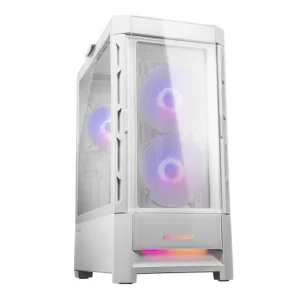 GABINETE GAMER COUGAR DUOFACE RGB, MID-TOWER, LATERAL VIDRO TEMP, 3 FAN, WHITE - CGR-5ZD1W-RGB