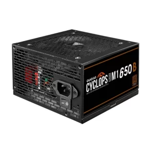 FONTE 650W 80 PLUS BRONZE GAMDIAS CYCLOPS M1-650B, ATX, BLACK - CYCLOPS M1-650B