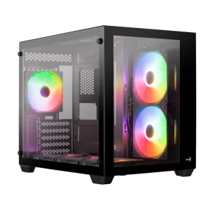 GABINETE GAMER AEROCOOL DRYFT, LATERAL/FRONTAL VIDRO TEMP, 6 FANS, BLACK - DRYFT (82839)