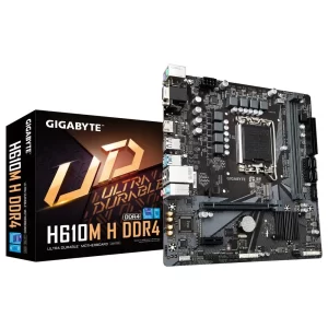 PLACA MÃE GIGABYTE H610M H DDR4, INTEL LGA 1700, MATX - H610M H DDR4