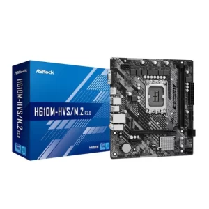 PLACA MÃE ASROCK H610M-HVS/M.2, INTEL LGA 1700, MATX, DDR4 - H610M-HVS/M.2