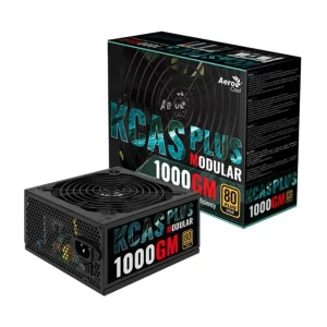 FONTE 1000W 80 PLUS GOLD AEROCOOL KCAS PLUS 1000GM, ATX, SEMI-MODULAR, BLACK - KCAS PLUS 1000GM