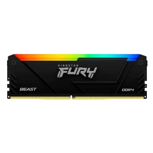MEMÓRIA 8GB DDR4 3200MHZ KINGSTON FURY BEAST RGB, BLACK - KF432C16BB2A/8