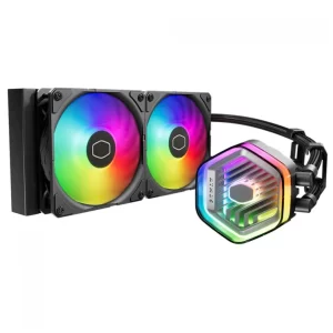 WATER COOLER 240MM COOLER MASTER MASTERLIQUID 240 ATMOS, RGB, BLACK - MLX-D24M-A25PZ-R1