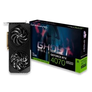 PLACA DE VÍDEO GAINWARD RTX 4070 SUPER 12GB GHOST, GDDR6X, 192-BITS, 3X DP / 1X HDMI - NED407S019K9-1043B