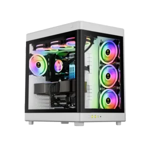 GABINETE GAMER GAMDIAS NESO P1 W, TOWER, LATERAL/FRONTAL VIDRO TEMP, S/ FAN, WHITE - NESO P1 W