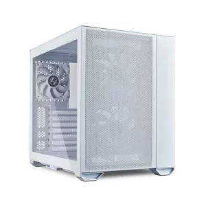 GABINETE GAMER LIAN LI O11 AIR MINI, MINI-TOWER, LATERAL VIDRO TEMP, 3 FANS, WHITE - O11AMW