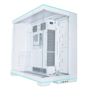 GABINETE GAMER LIAN LI O11 DYNAMIC EVO RGB, TOWER, FRONTAL/LATERAL VIDRO TEMP, S/ FAN, WHITE - O11DERGBW WHITE