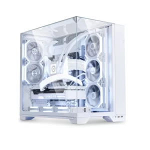 GABINETE GAMER LIAN LI O11 VISION, MID-TOWER, VIDRO TEMP, S/ FAN, WHITE - O11VW WHITE