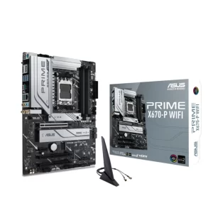 PLACA MÃE ASUS PRIME X670-P WIFI, AMD AM5, ATX, DDR5 - PRIME X670-P WIFI