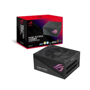 FONTE 1200W 80 PLUS GOLD ASUS ROG STRIX AURA, ATX, FULL-MODULAR, BLACK - ROG-STRIX-1200G-AURA-GAMING