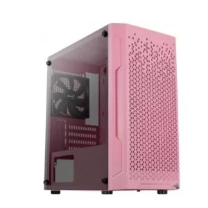 GABINETE GAMER AEROCOOL TRINITY MINI V1, 1 FAN, S/ FONTE, ROSA - TRINITY-MINI-G-PK-V1