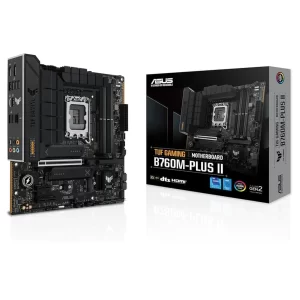 PLACA MÃE ASUS TUF GAMING B760M-PLUS II, INTEL LGA 1700, MATX, DDR5 - TUF GAMING B760M-PLUS II