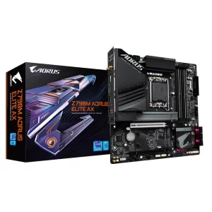 PLACA MÃE GIGABYTE Z790M AORUS ELITE AX, INTEL LGA 1700, MATX, DDR5 - Z790M AORUS ELITE AX