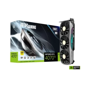 PLACA DE VÍDEO ZOTAC RTX 4070 TI 12GB TRINITY OC, GDDR6X, 192-BITS, 3X DP / 1X HDMI - ZT-D40710J-10P