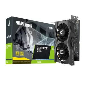 PLACA DE VÍDEO ZOTAC GAMING GTX 1650 4GB AMP CORE, GDDR6, 128-BITS, 1X DP /1X HDMI /1X DVI-D - ZT-T16520J-10L