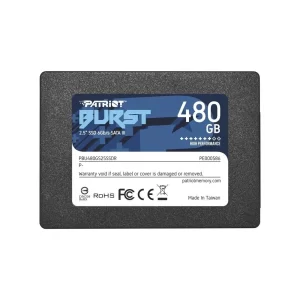 SSD 480GB PATRIOT BURST ELITE, SATA III 6GB/S, 2.5', LEITURA 450MB/S, GRAVAÇÃO 320MB/S - PBE480GS25SSDR
