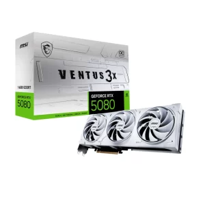 GPU MSI RTX 5080 16G VENTUS 3X OC, GDDR7, 256-BITS, 3X DP / 1X HDMI - G5080-16V3CW