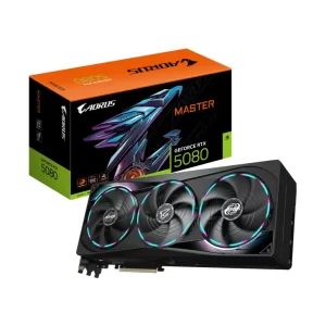 GPU GIGABYTE RTX 5080 16GB AORUS MASTER, GDDR7, 256-BITS, 3X DP / 1X HDMI - GV-N5080AORUS M-16GD