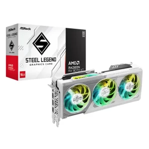 GPU ASROCK RX 9070 XT 16GB STEEL LEGEND, GDDR6, 256-BITS, 3X DP / 1X HDMI - RX9070XT SL 16G
