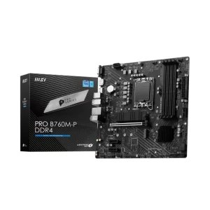PLACA MÃE MSI PRO B760M-P DDR4, INTEL LGA 1700, MATX - 911-7E02-006