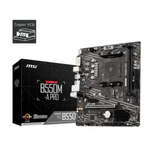 PLACA MÃE MSI B550M-A PRO, AMD AM4, MATX, DDR4 - B550M-A PRO