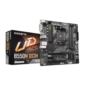 PLACA MÃE GIGABYTE B550M DS3H, AMD AM4, MATX, DDR4 - B550M DS3H