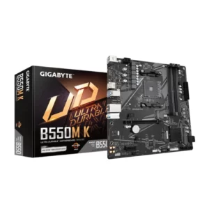 PLACA MÃE GIGABYTE B550M K, AMD AM4, MATX, DDR4 - B550M K