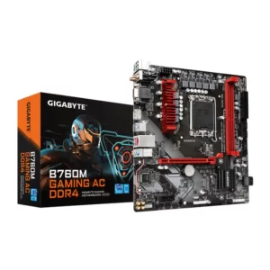 PLACA MÃE GIGABYTE B760M GAMING AC DDR4, INTEL LGA 1700, MATX, WF/BLT - B760M GAMING AC DDR4