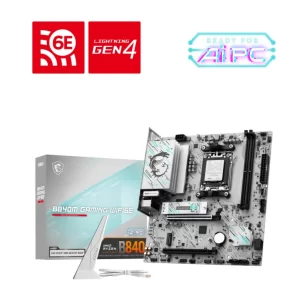 PLACA MÃE MSI B840M GAMING WIFI6E, AMD AM5, MATX, WF/BLT, DDR5 - B840M GAMING WIFI6E