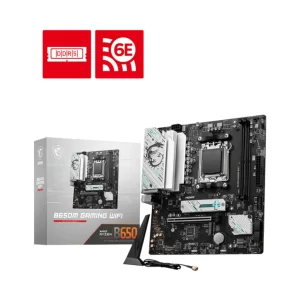PLACA MÃE MSI B650M GAMING WIFI, AMD AM5, MATX, WF/BLT, DDR5 - MSI B650M GAMING WIFI