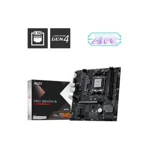PLACA MÃE MSI PRO B840M-B, AMD AM5, MATX, DDR5 - PRO B840M-B