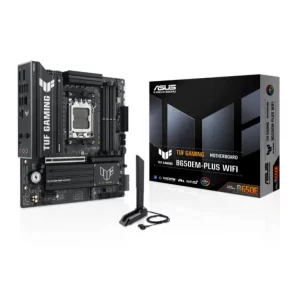 PLACA MÃE ASUS TUF GAMING B650EM-PLUS WIFI, AMD AM5, MATX, WF/BLT, DDR5 - TUF GAMING B650EM-PLUS WIFI