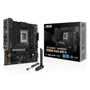 PLACA MÃE ASUS TUF GAMING B760M-PLUS WIFI II, INTEL LGA 1700, MATX, WF/BLT, DDR5 - TUF GAMING B760M-PLUS WIFI II