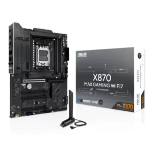 PLACA MÃE ASUS X870 MAX GAMING WIFI7, AMD AM5, ATX, WF/BLT, DDR5 - X870 MAX GAMING WIFI7