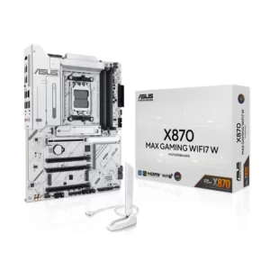 PLACA MÃE ASUS X870 MAX GAMING WIFI7 W, AMD AM5, ATX, BLT/WF, DDR5 - X870 MAX GAMING WIFI7 W